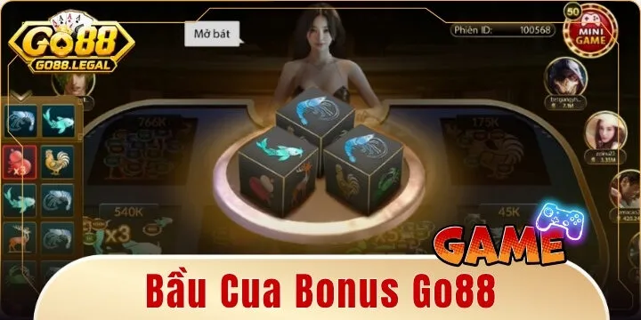 Bầu Cua Bonus Go88 – Game dân gian săn thưởng lớn x50 tiền cược