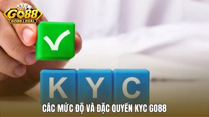 Các mức độ xác minh KYC và đặc quyền tương ứng tại Go88