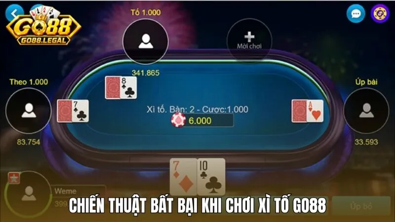 Mẹo chơi Xì tố Go88 bất bại từ các bậc thầy casino