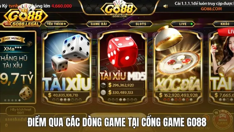 Điểm qua các dòng game hot nhất làm nên tên tuổi của Go88