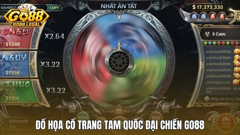 Đồ họa cổ trang và hào khí Tam Quốc đại chiến Go88