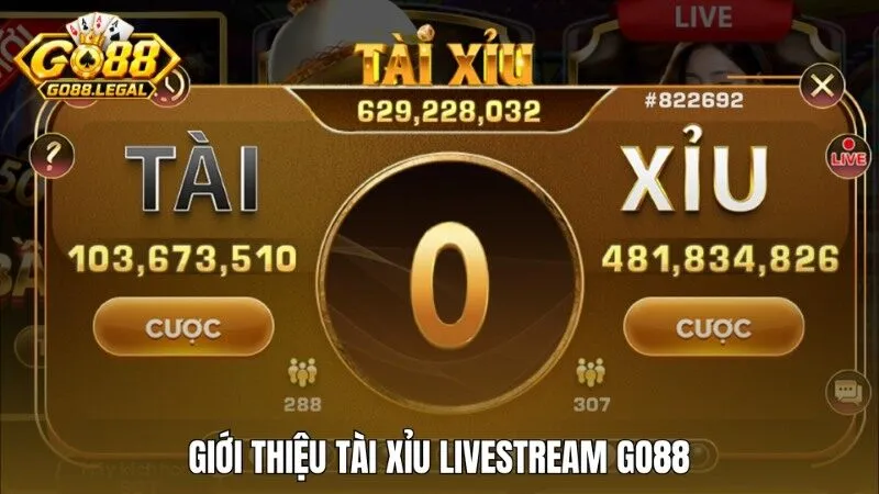Giới thiệu về game tài xỉu livestream Go88