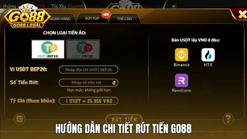 Hướng dẫn chi tiết các bước rút tiền Go88 từ A-Z