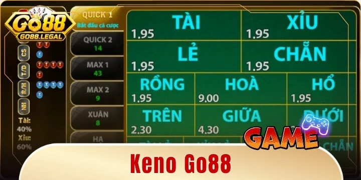 Keno Go88 – Luật chơi chi tiết và bí quyết cá cược toàn thắng