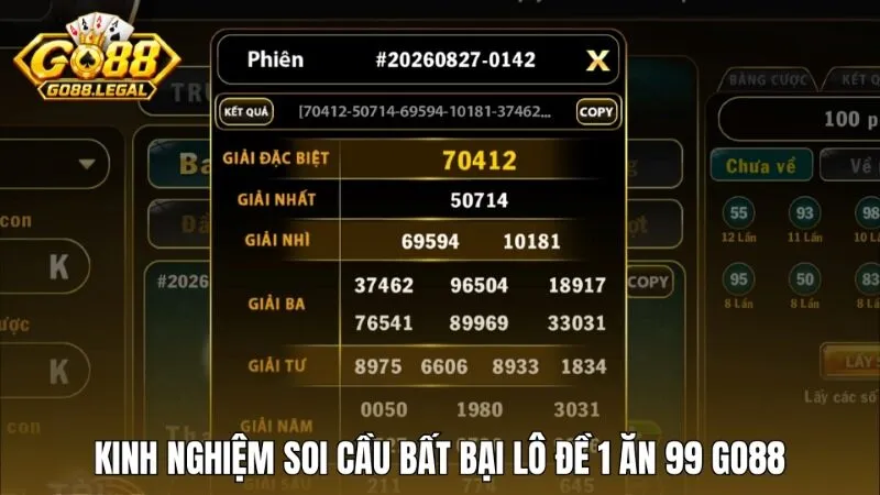 Kinh nghiệm soi cầu bất bại từ các cao thủ số học Go88