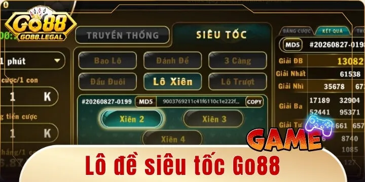 Lô đề siêu tốc Go88 – Bí quyết cược siêu hay từ cao thủ bách thắng