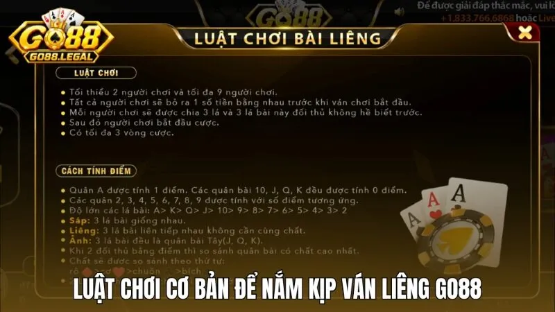 Bắt nhịp ván Liêng Go88 cùng luật chơi cơ bản