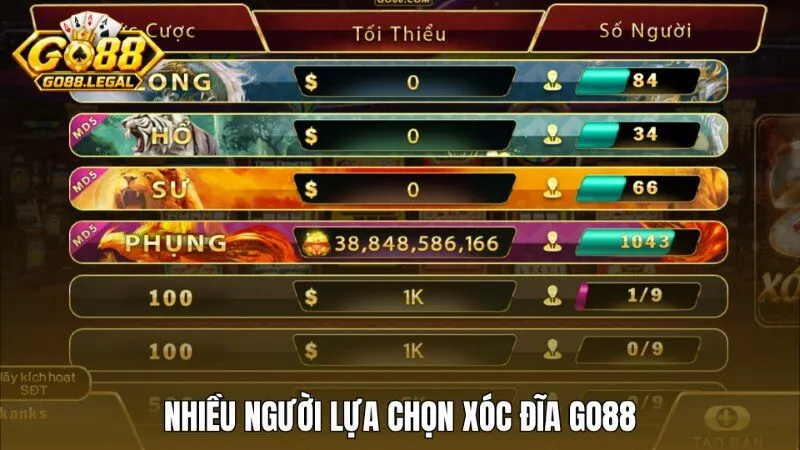 Lý do nhiều người chọn chơi Xóc Đĩa Go88