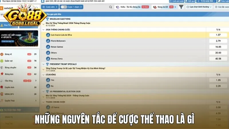 Những nguyên tắc để luôn chiến thắng khi chơi cược thể thao