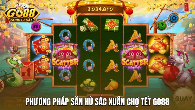 Chiến thuật săn hũ Sắc xuân chợ tết Go88 hiệu quả