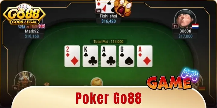 Poker Go88 – Đỉnh cao đấu trí và chiến thuật cân não