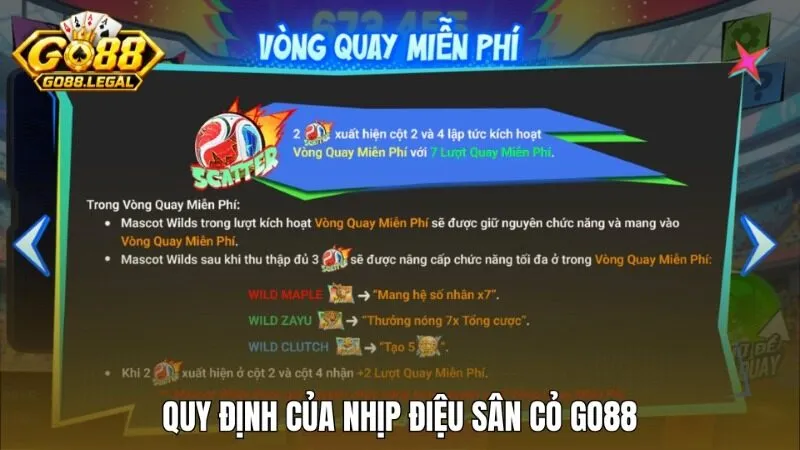Quy định về lượt chơi miễn phí của Nhịp Điệu Sân Cỏ Go88