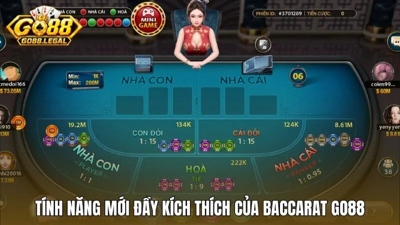 Tính năng tự tay nặn bài mới đầy kích thích của Baccarat Go88