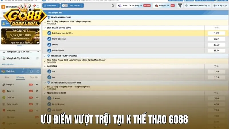 Những ưu điểm vượt trội làm nên thương hiệu K thể thao Go88