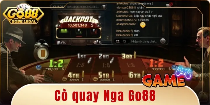 Cò quay Nga Go88 – Nghẹt thở cùng những viên đạn và nghệ thuật cá cược đỉnh cao