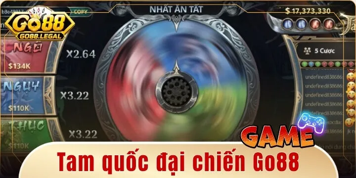 Tam quốc đại chiến Go88 – Vòng quay chiến thuật và điều binh khiển tướng